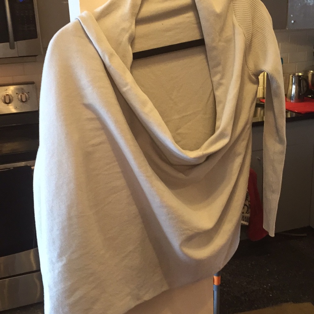 Fabletics Grey Cotton Yoga / Workout Wrap S